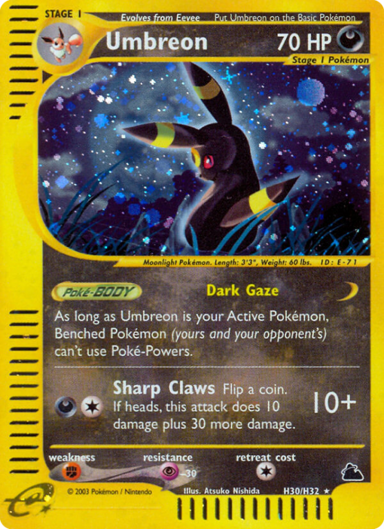 Umbreon H30/182 E-Card Skyridge