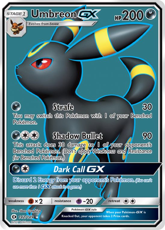 Umbreon-GX 142/149 Sun & Moon Sun & Moon