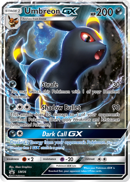 Umbreon-GX SM36/156 Sun & Moon SM Black Star Promos