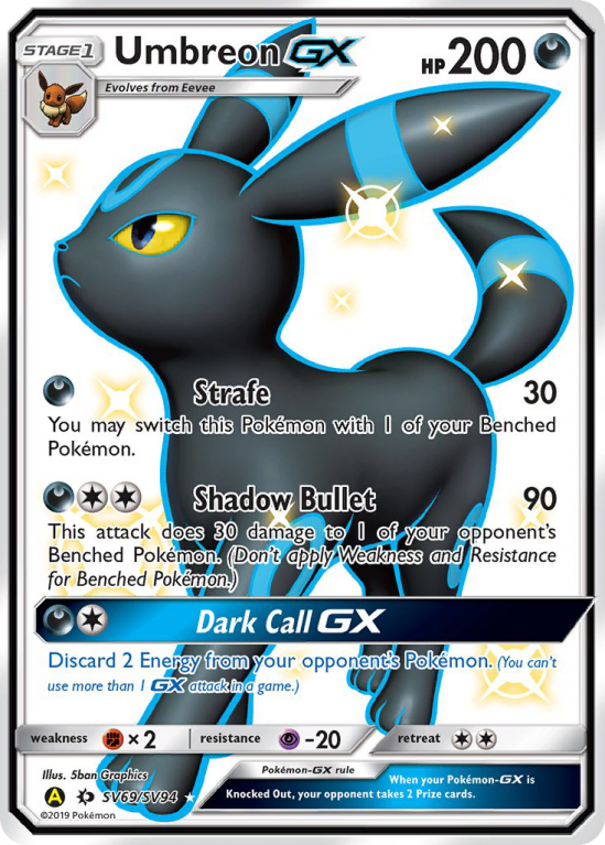 Umbreon-GX SV69/94 Sun & Moon Shiny Vault