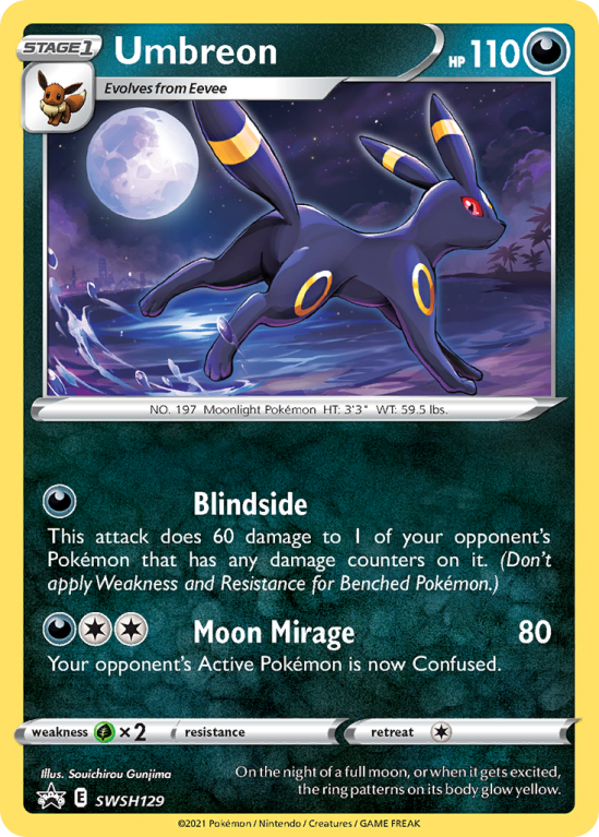 Umbreon SWSH129/103 Sword & Shield SWSH Black Star Promos