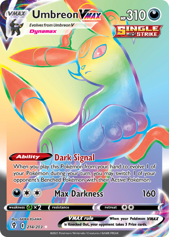 Umbreon VMAX 214/203 Sword & Shield Evolving Skies