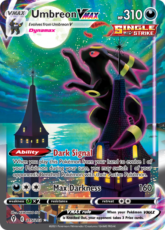 Umbreon VMAX 215/203 Sword & Shield Evolving Skies