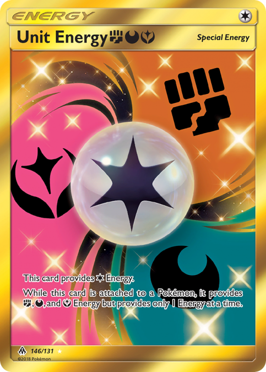 Unit Energy FightingDarknessFairy 146/131 Sun & Moon Forbidden Light