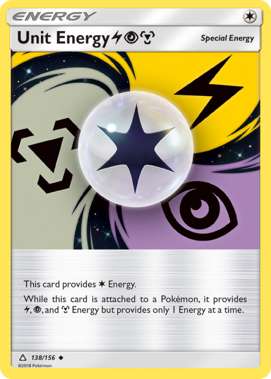 Unit Energy LightningPsychicMetal 138/156 Sun & Moon Ultra Prism