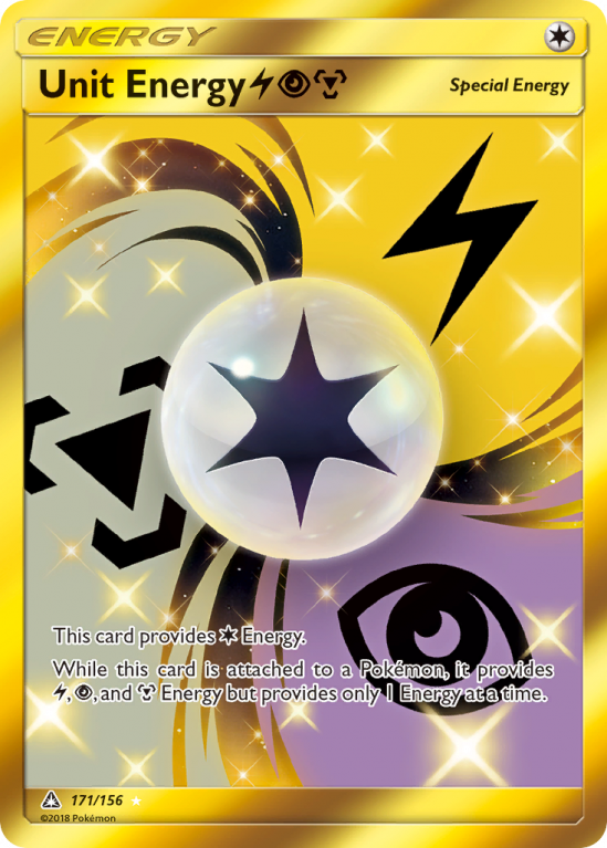 Unit Energy LightningPsychicMetal 171/156 Sun & Moon Ultra Prism