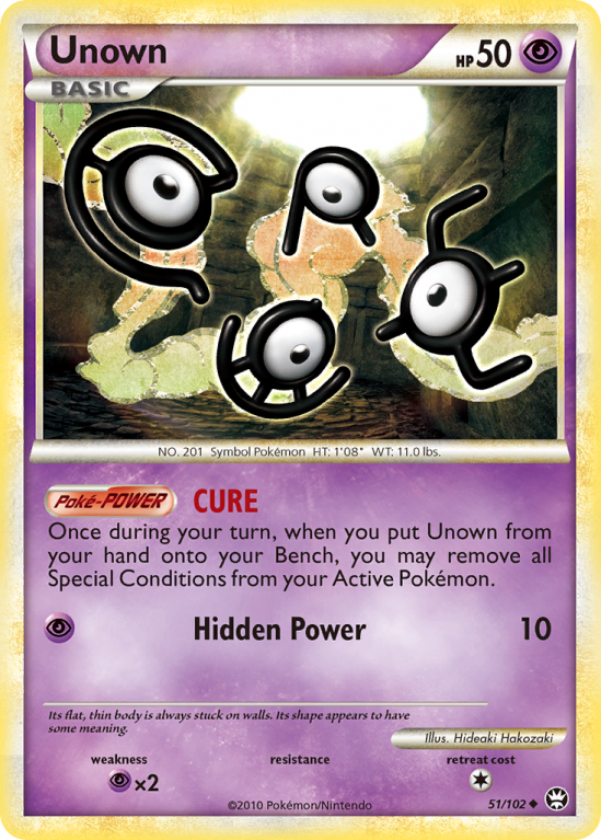 Unown 51/102 HeartGold & SoulSilver HS—Triumphant