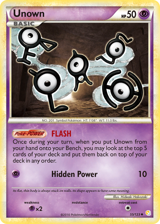 Unown 55/123 HeartGold & SoulSilver HeartGold & SoulSilver