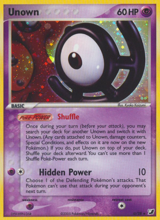 Unown U/115 EX Unseen Forces