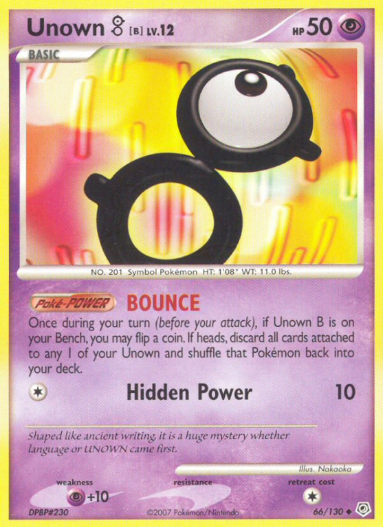 Unown B 66/130 Diamond & Pearl Diamond & Pearl