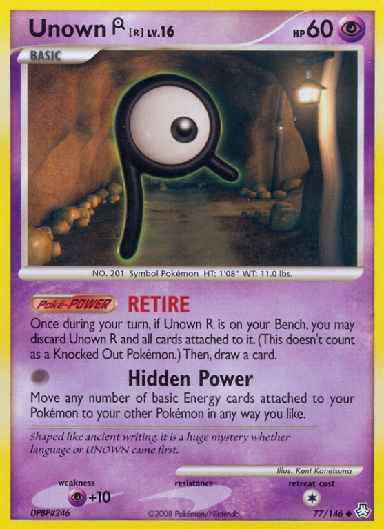 Unown R 77/146 Diamond & Pearl Legends Awakened