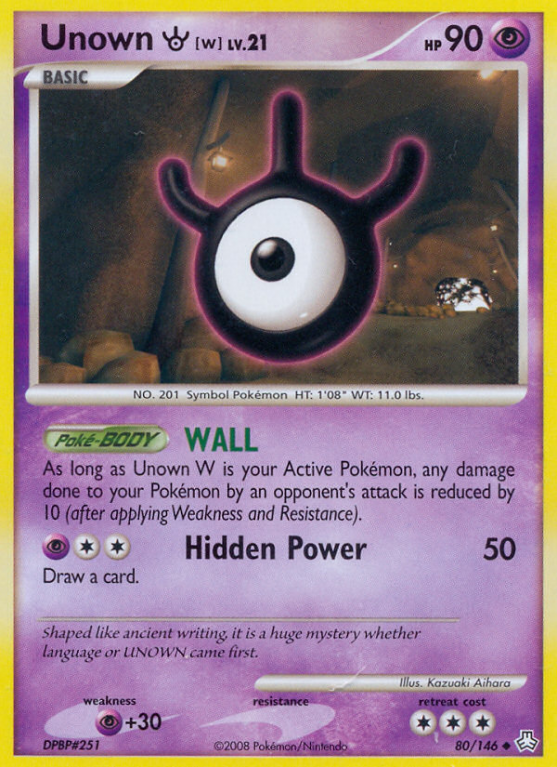 Unown W 80/146 Diamond & Pearl Legends Awakened