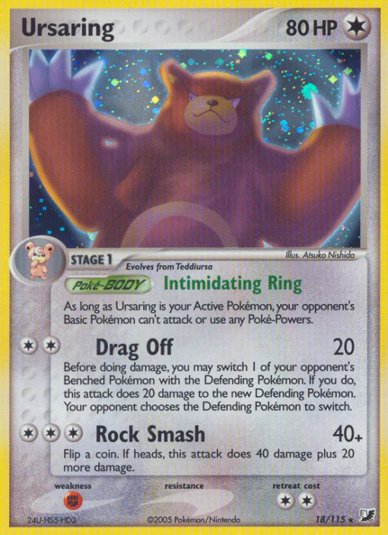 Ursaring 18/115 EX Unseen Forces