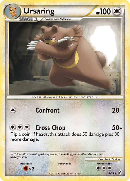Ursaring 37/106 HeartGold & SoulSilver Call of Legends