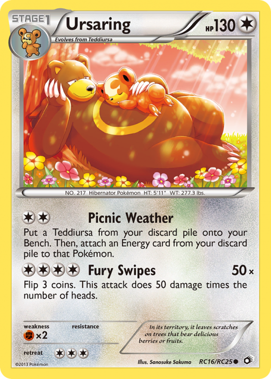 Ursaring RC16/113 Black & White Legendary Treasures