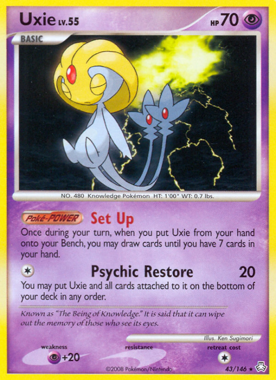 Uxie 43/146 Diamond & Pearl Legends Awakened