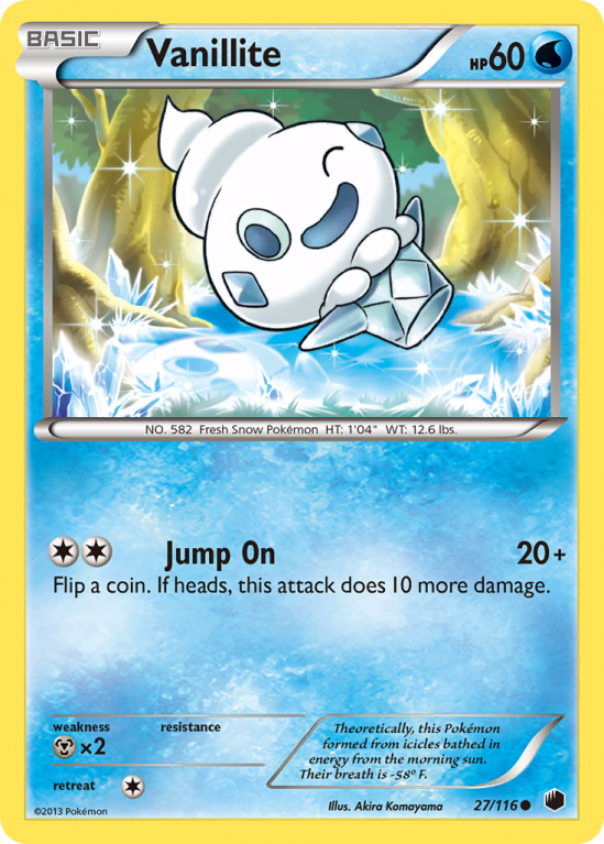 Vanillite 27/116 Black & White Plasma Freeze