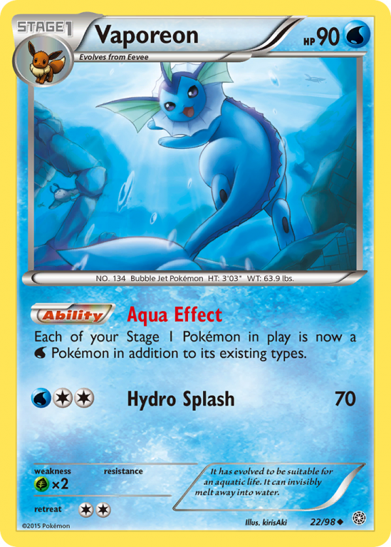 Vaporeon 22/98 XY Ancient Origins