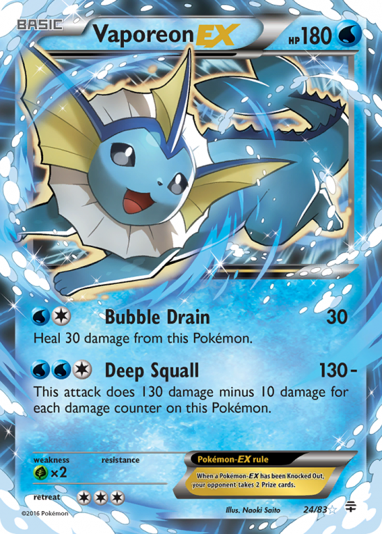 Vaporeon-EX 24/115 XY Generations