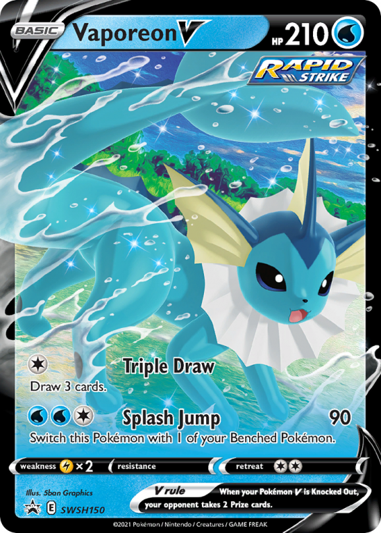 Vaporeon V SWSH150/103 Sword & Shield SWSH Black Star Promos