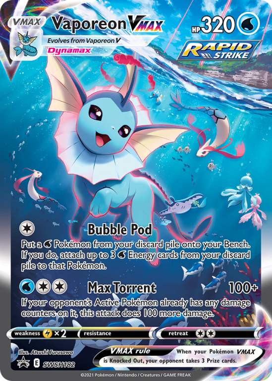 Vaporeon VMAX SWSH182/103 Sword & Shield SWSH Black Star Promos