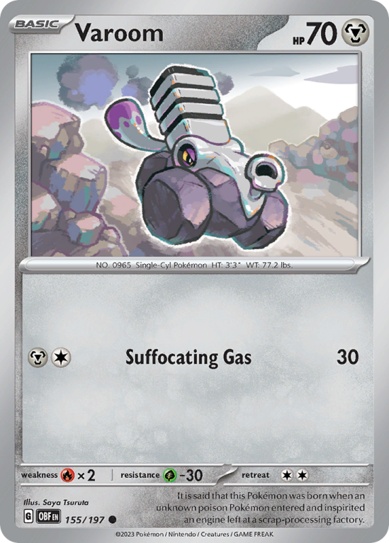 Varoom 155/197 Scarlet & Violet Obsidian Flames