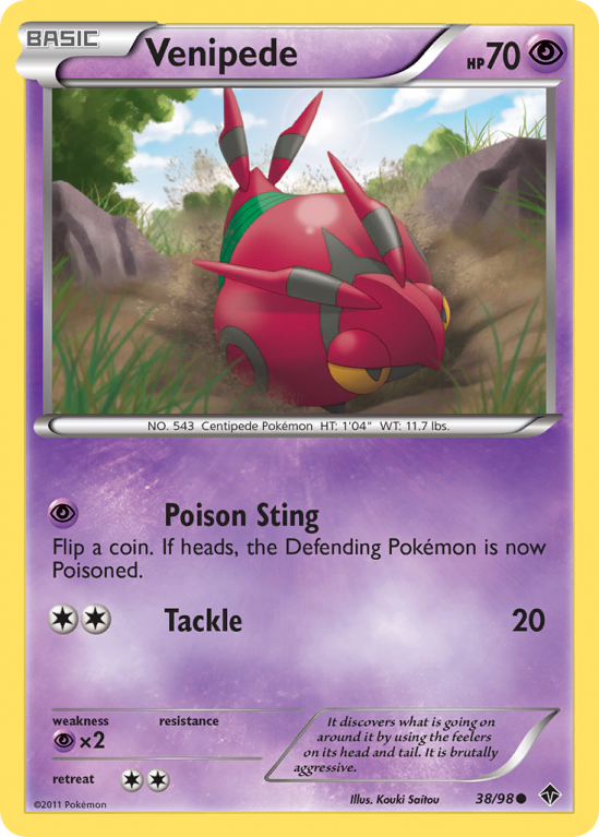Venipede 38/98 Black & White Emerging Powers