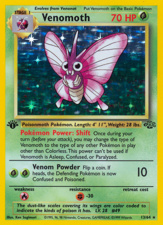 Venomoth 13/64 Base Jungle