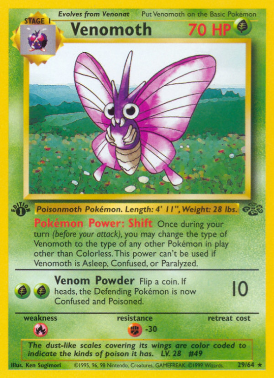 Venomoth 29/64 Base Jungle