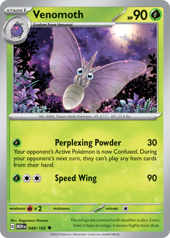 Venomoth 49/165 Scarlet & Violet 151