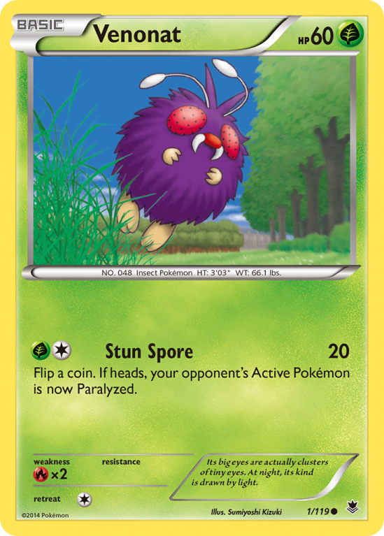 Venonat 1/119 XY Phantom Forces