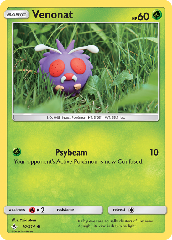Venonat 10/214 Sun & Moon Unbroken Bonds