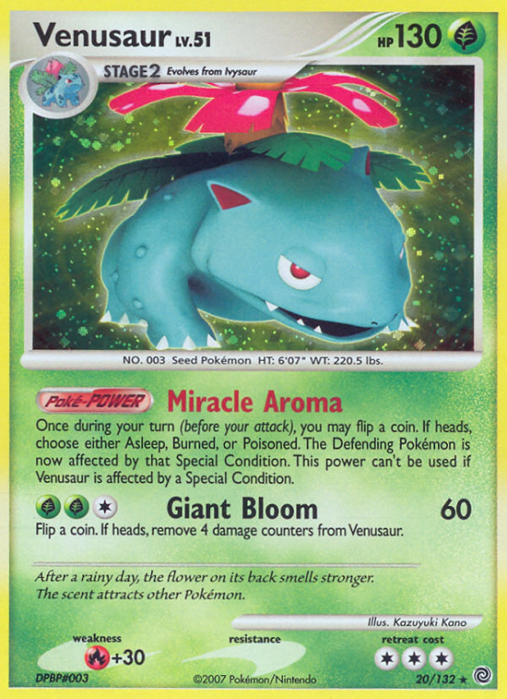 Venusaur 20/132 Diamond & Pearl Secret Wonders