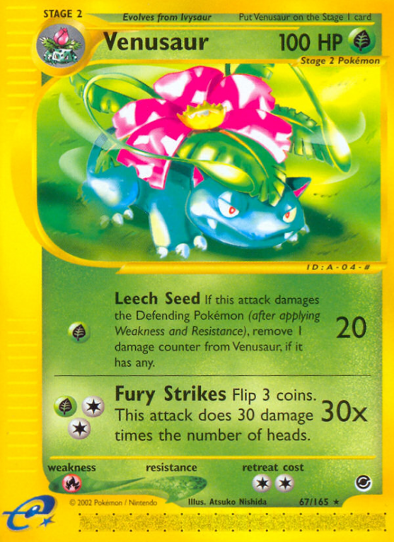 Venusaur 67/165 E-Card Expedition Base Set