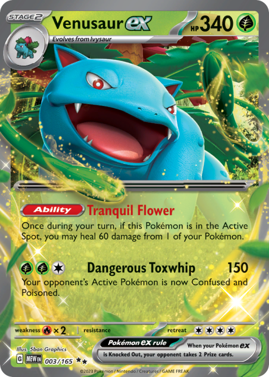 Venusaur ex 3/165 Scarlet & Violet 151