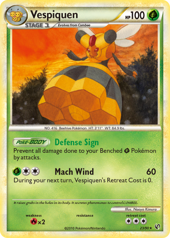 Vespiquen 23/90 HeartGold & SoulSilver HS—Undaunted