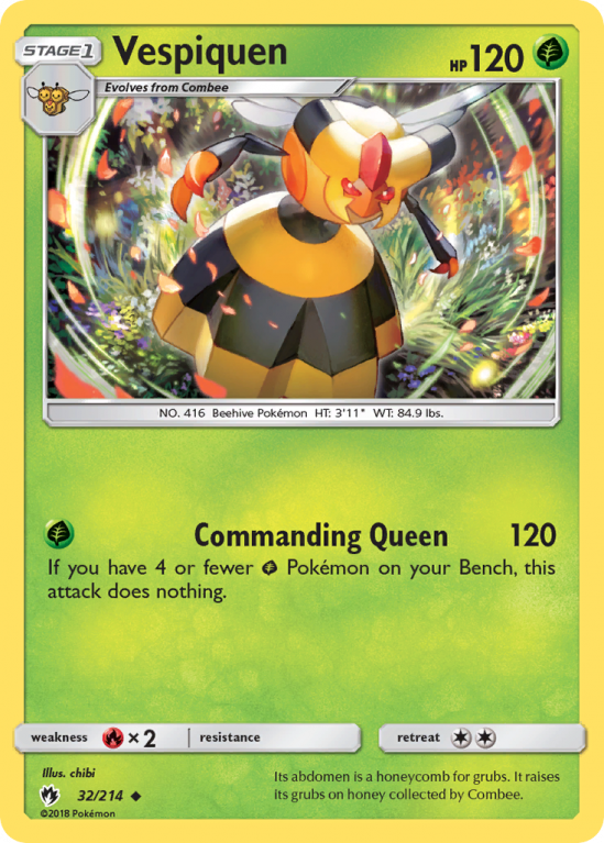 Vespiquen 32/214 Sun & Moon Lost Thunder
