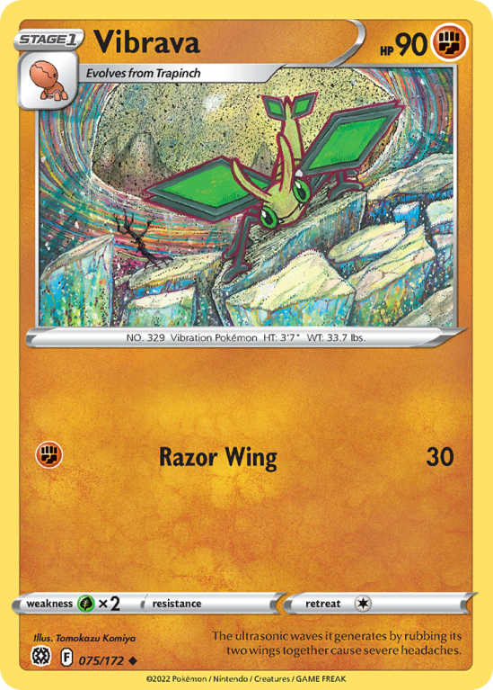 Vibrava 75/172 Sword & Shield Brilliant Stars