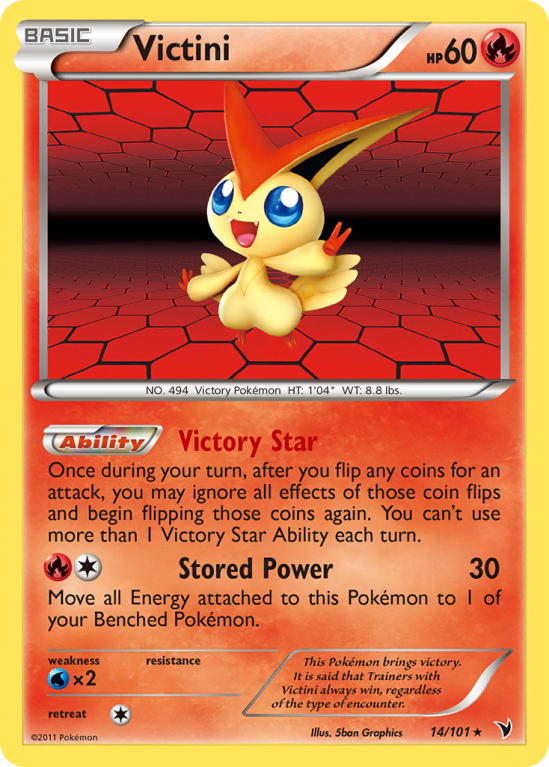 Victini 14/101 Black & White Noble Victories