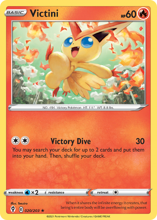 Victini 20/203 Sword & Shield Evolving Skies