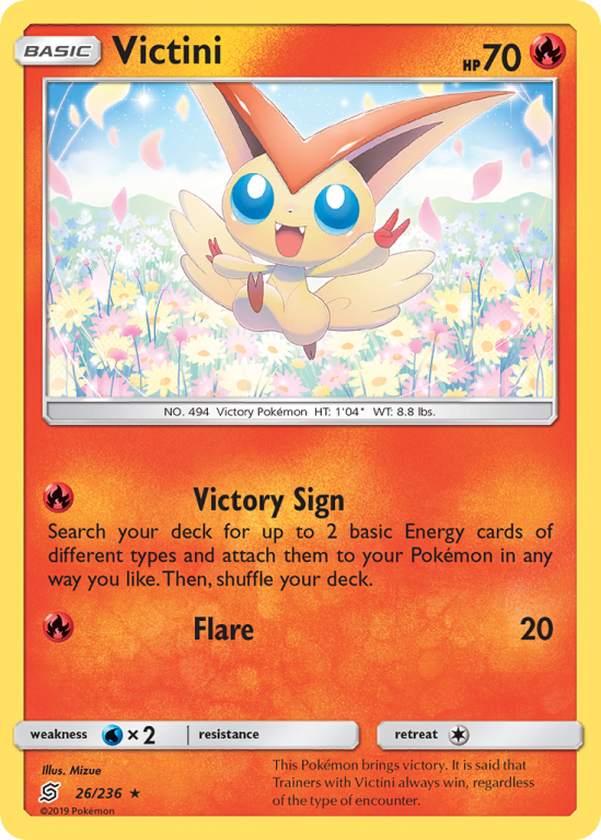 Victini 26/236 Sun & Moon Unified Minds