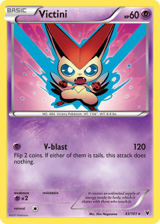 Victini 43/101 Black & White Noble Victories