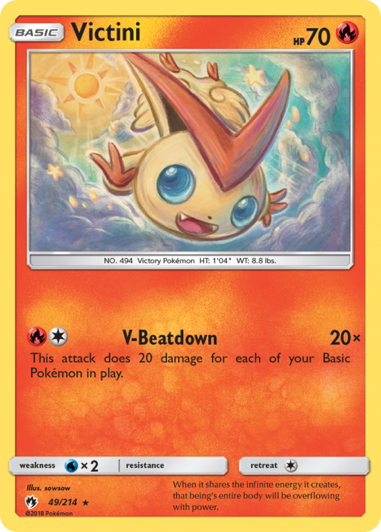 Victini 49/214 Sun & Moon Lost Thunder
