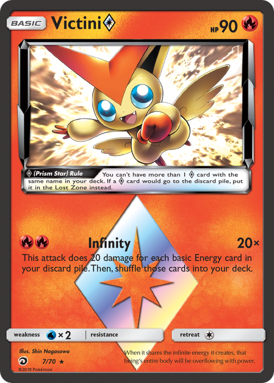 Victini ◇ 7/70 Sun & Moon Dragon Majesty