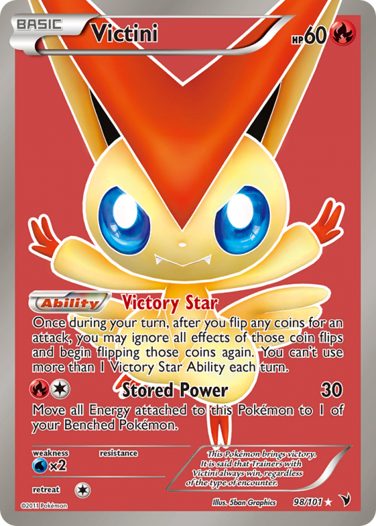 Victini 98/101 Black & White Noble Victories