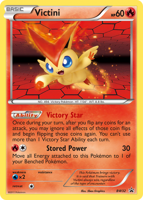 Victini BW32/101 Black & White BW Black Star Promos