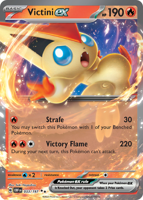 Victini ex 33/197 Scarlet & Violet Obsidian Flames