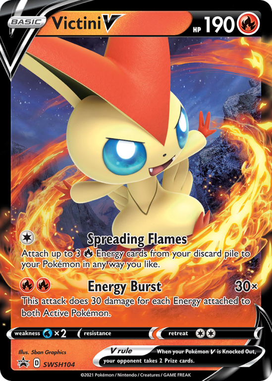 Victini V SWSH104/103 Sword & Shield SWSH Black Star Promos