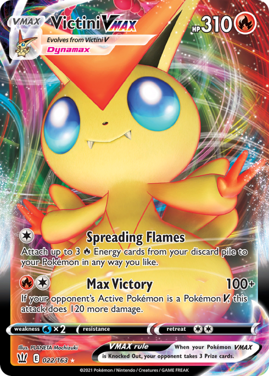 Victini VMAX 22/163 Sword & Shield Battle Styles