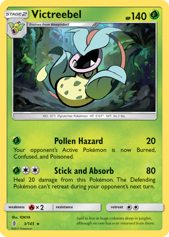 Victreebel 3/145 Sun & Moon Guardians Rising